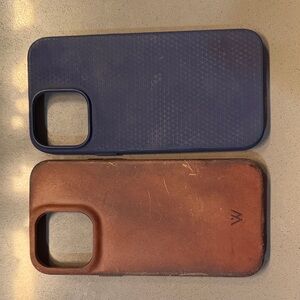 Blue and Brown Phone Cases 14 pro max